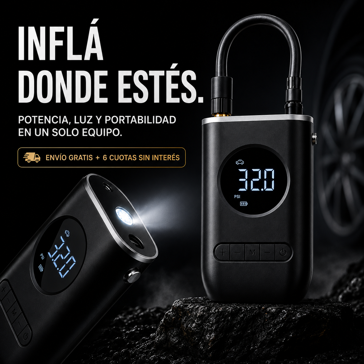 Inflador port&aacute;til